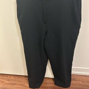 Abercrombie & Fitch Black Cuffed Trousers